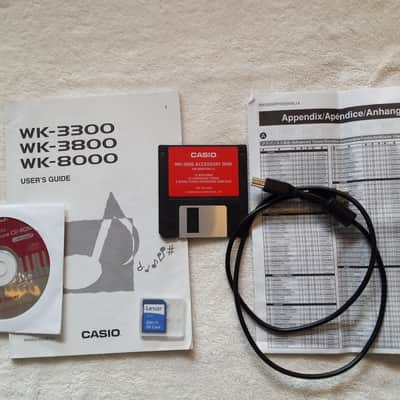 Casio WK 3800 keyboard with stand, power supply and sustain pedal image 11