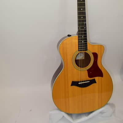 2016 Taylor 214ce DLX Grand Auditorium Acoustic Electric Guitar, Natural w/ Case image 2