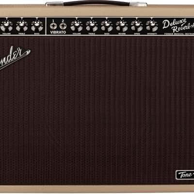 Fender Tone Master Deluxe Reverb Guitar Amp, Blonde image 1