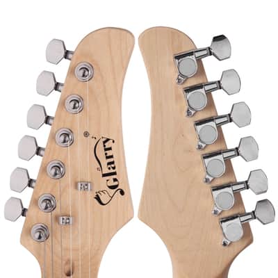 New Glarry GST Rosewood Fingerboard Electric Guitar Black image 3