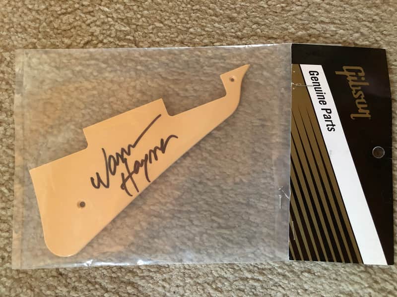 Warren Haynes Signed Autograph Gibson Les Paul Pick guard New - Cream image 1