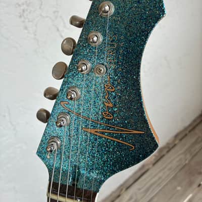 YouTube Vid in Description!! JD Simo’s Novo Serus J Merman Sparkle Modified original soft case electric guitar image 21
