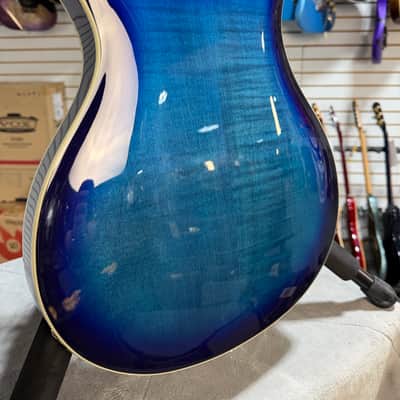 PRS SE Hollowbody II Electric Guitar - Faded Blue Burst w/OHSC & PLEK*D #782 image 10