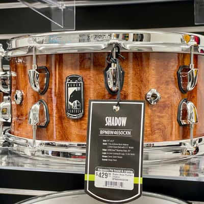 Mapex BPNBW4650CXN Black Panther Shadow 14x6.5" Birch/Walnut Snare Drum 2020 - Natural Gloss image 1