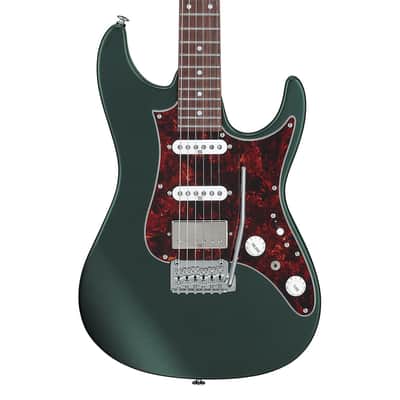 Ibanez AZ2204NVGF AZ Prestige Electric Guitar w/Case - Ivy Green Metallic Flat image 1