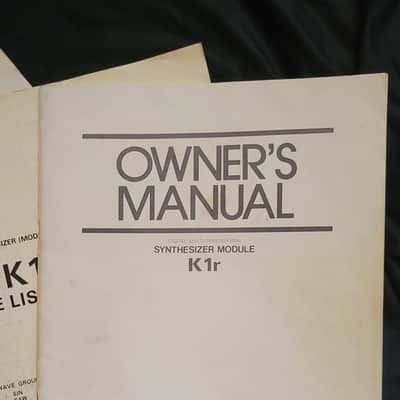 KAWAI K1r Owner's Manual