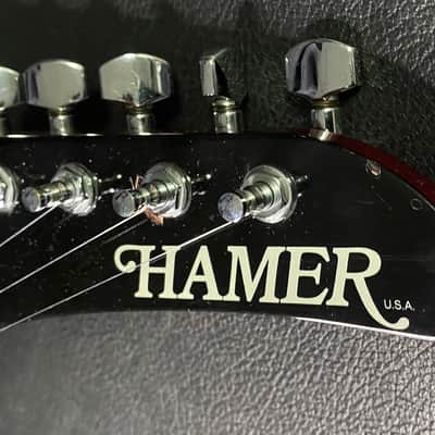 1979 - 1981 Hamer USA Standard Explorer Flame Top Transparent Cherry - Kahler Trem - Extremely RARE! Original Hamer Case - Four Digit Serial # 0583 image 5