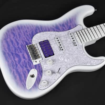 Custom Pre-order! Stratocaster HSS 5-Way Purple Fade Lightweight w DiMarzio Humbucker image 3