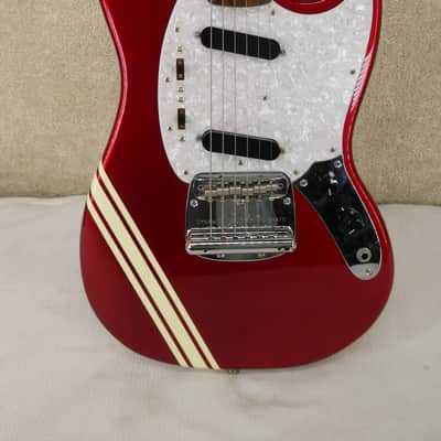 Fender MUSTANG Candy Apple Red CIJ w/Stripe s/HSC #P088687 image 5