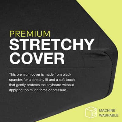 Knox Gear 88-Key Keyboard Stretchy Spandex Dust Cover (Black) image 6