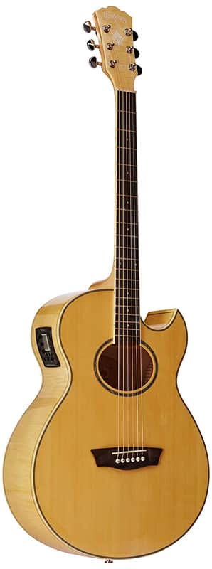 Washburn Flame Maple Mini Jumbo Acoustic-Electric Guitar image 1