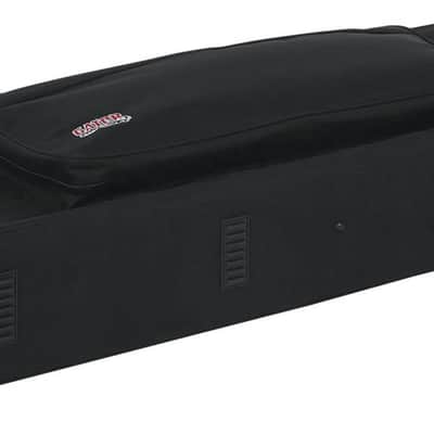 Gator GK-88 88-Key EPS Foam Lightweight Rolling Keyboard Soft Case, Black image 7