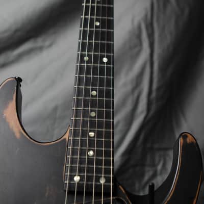 1989 Kramer ProAxe Standard Distressed Matte Black SEE DESCRIPTION image 8