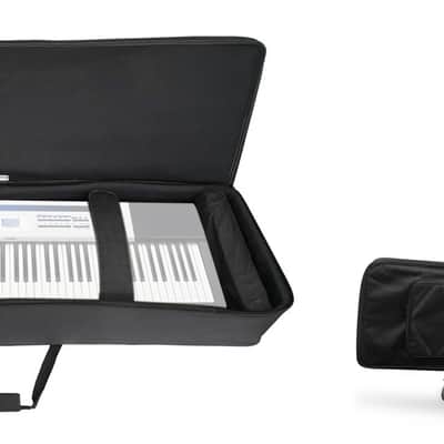 Rockville 88 Key Slim Padded Rigid Keyboard Gig Bag Case For Casio PX-5S