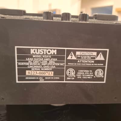 Kustom KGA10 10-Watt 1x6.5" Lead Guitar Practice Amplifier image 4
