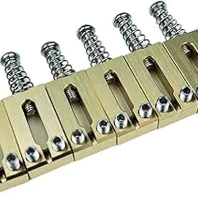 6PCS 10.8mm Guitar Bridge Saddles – Brass Tremolo Bridges Saddle for Telecaster Tele TL Stratocaster Strat ST Style Electric Guitar Replacement (10.8MM) image 5