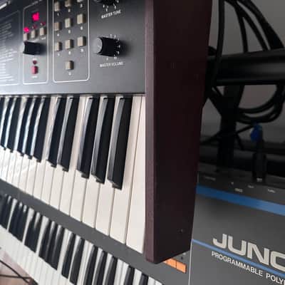 Sequential Six-Trak 49-Key 6-Voice Polyphonic Synthesizer 1984 - 1985 - Black with Wood Sides image 4