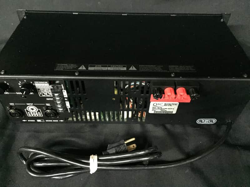 QSC USA 400 stereo power amp 2000? Black | Reverb
