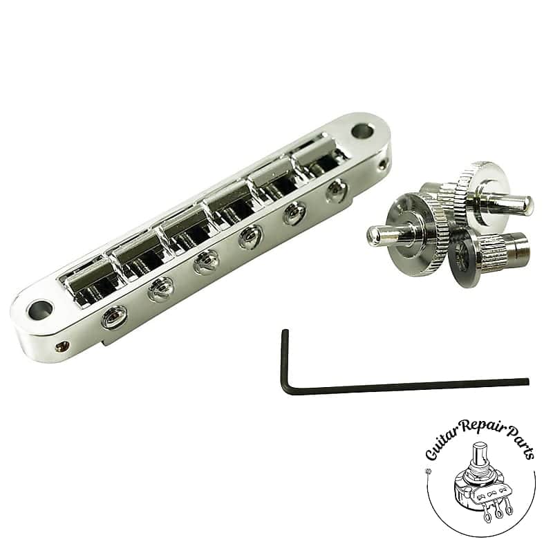 TonePros TP6-C Locking Nashville Tune-O-Matic Bridge, SAE Posts - Chrome image 1