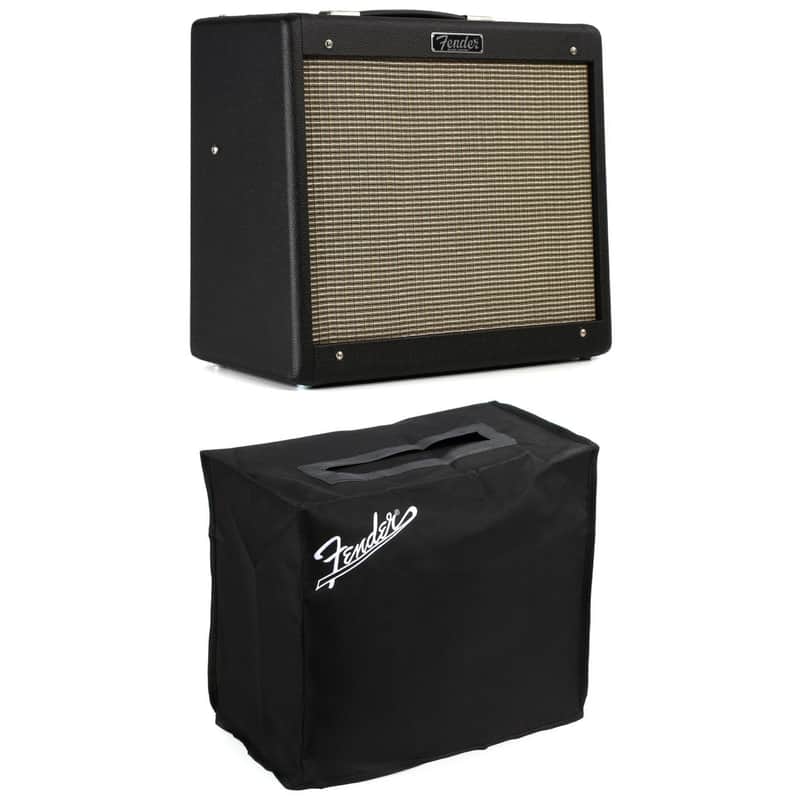 Fender Blues Junior IV 1 x 12-inch 15-watt Tube Combo Amp with Cover - Black image 1