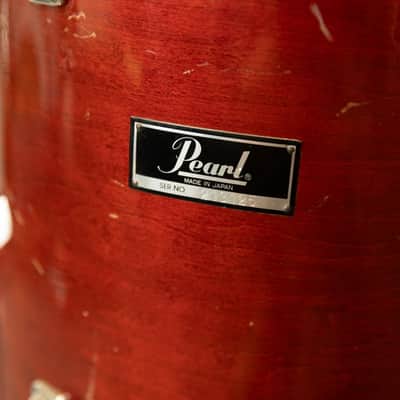 1980s Pearl All-Maple "MLX" Rosewood Lacquer Drum Set image 3