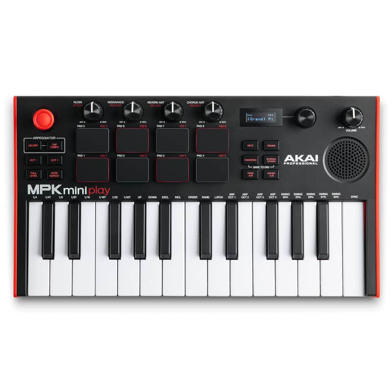 Akai "MPK Mini Play MK3" Mini keyboard with built-in speakers and USB keyboard controller image 1