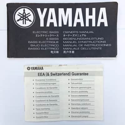 Yamaha Electric Bass Original Owner's Manual + Guarantee Booklet - Vintage Case Candy image 1