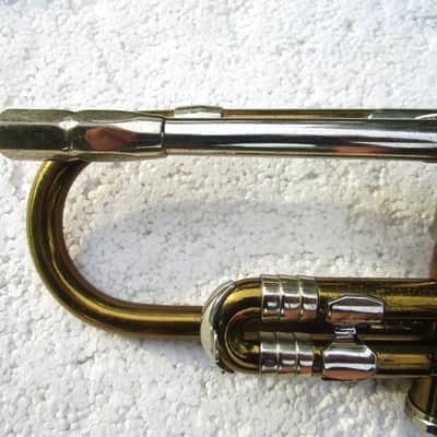 Getzen 90 Deluxe Trumpet, 1949, USA, Gold Lacquer, Tags, Case, Very Clean image 16