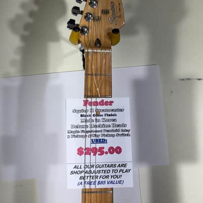 Squier II Stratocaster Electric Guitar | Made in Korea 1989-1992 | Black | In-House Adjusted image 2