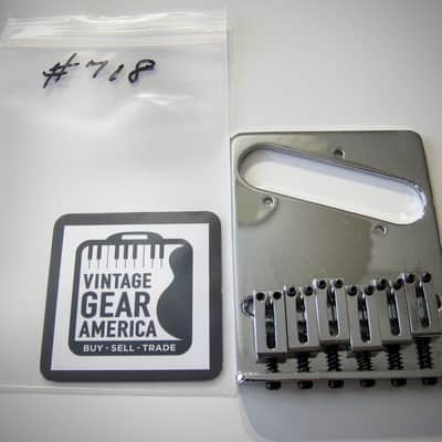 Fender Telecaster Bridge & Saddles Circa 1990-2025 Chrome image 2