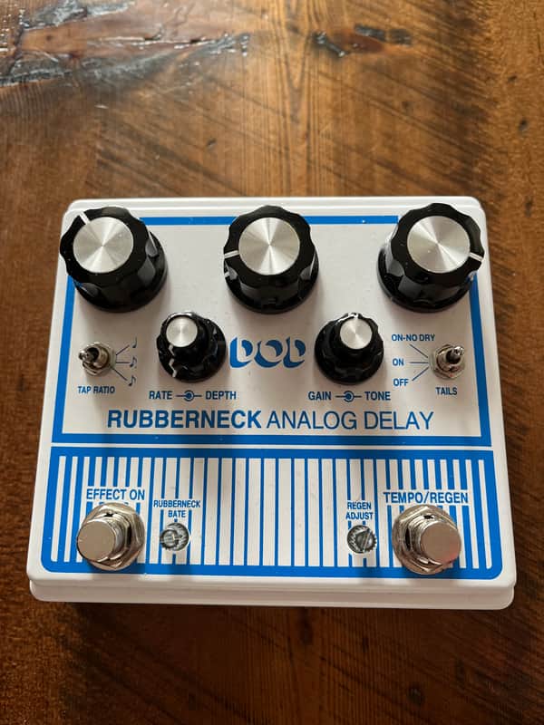 DOD Rubberneck Analog Delay 2010s - White/Blue image 1