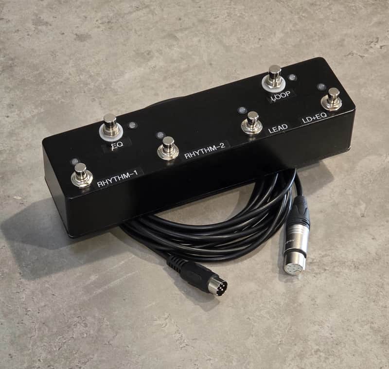 Custom Mark IV FU-3 Footswitch for Mesa Boogie - w/ Custom 12-Ft Cable image 1