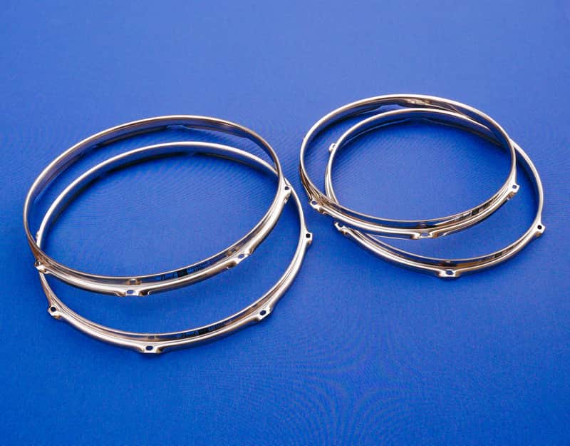 Pearl Stainless Steel Power Hoops 2 mm 2 x 12" + 2 x 14" Ultra RARE image 1