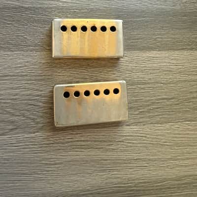 Vintage Gibson Narrow-Space Gold Humbucker Covers – 46mm Rare ’50s/’60s Spec (Original Pair) image 21