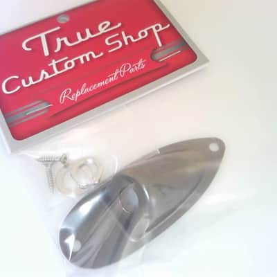 True Custom Shop® Bare Steel Metal Boat Jack Plate for Fender Stratocaster image 4