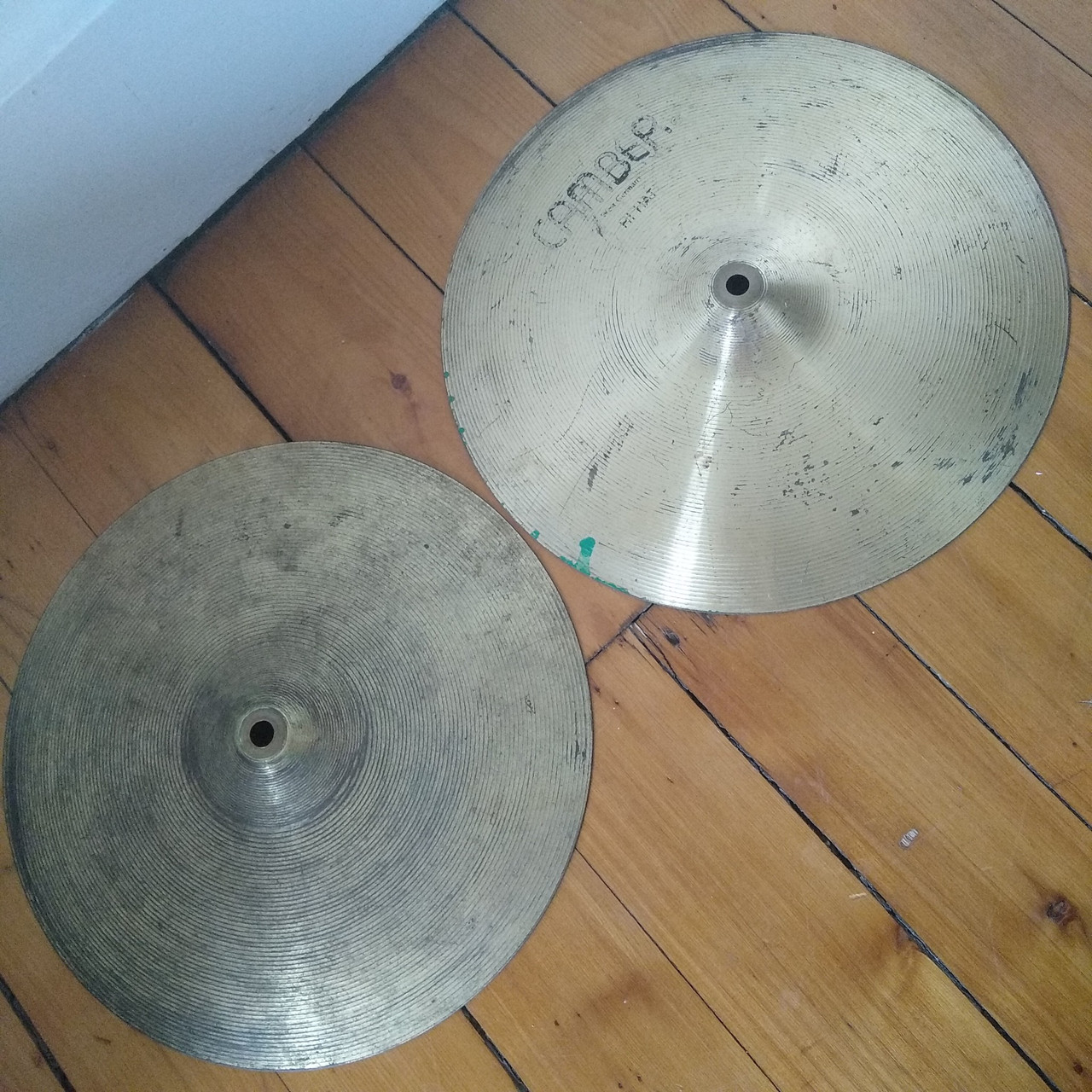 Camber 14" Hi-Hats West Germany Vintage 70s Cymbals Set — main photograph