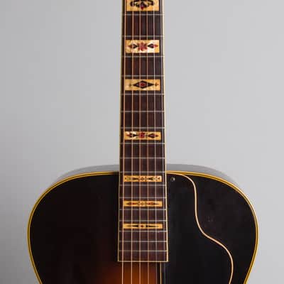 Bacon & Day  Ne Plus Ultra Troubadour Model 2M Arch Top Acoustic Guitar (1934), ser. #33939, original black hard shell case. image 8
