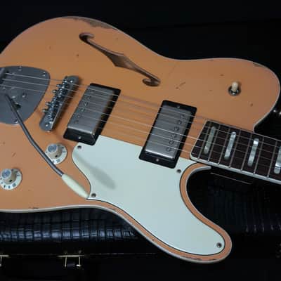 2023 Castedosa Guitars Marianna Semi-Hollow Tele in Aged Shell Pink - Carlos Lopez image 7