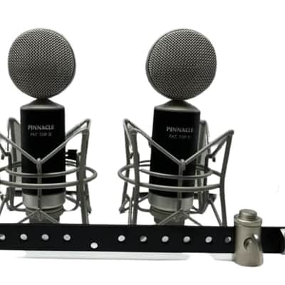 New Pinnacle Microphones Fat Top II Active/Passive | Stereo Pair | Ribbon Microphone | Black image 1