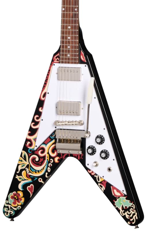 Epiphone Jimi Hendrix Flying V Electric Guitar - Love Drops image 1