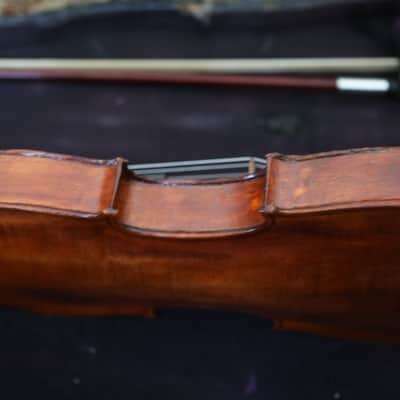 Vintage Violin with Case and Bow Full Sized image 8