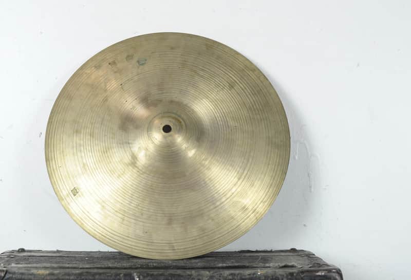 1970s Zildjian A 14" New Beat Hollow Logo Bottom Hi Hat Cymbal 1460g image 1