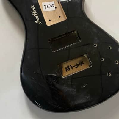 Black Solid Basswood Harley Benton 4 String Bass Body image 10