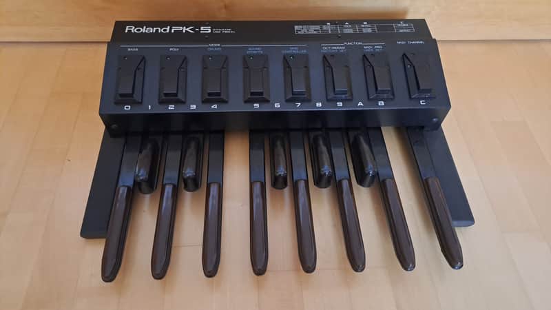 Roland PK-5 Dynamic MIDI Pedal Controller 1990 - 2005 - Black image 1