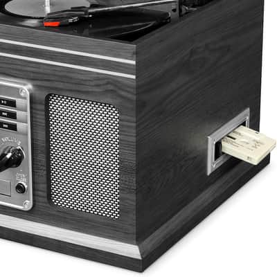 Victrola Classic 6-in-1 Bluetooth Turntable Record Player with CD, Cassette, FM Radio image 6
