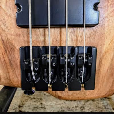 Muckelroy Custom lined fretless Bass image 12