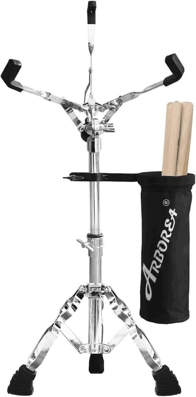 Snare Drum Stand with Drumstick Holder – 13.4"–23" Height, 10"–14" Drum & Practice Pad Stand image 1