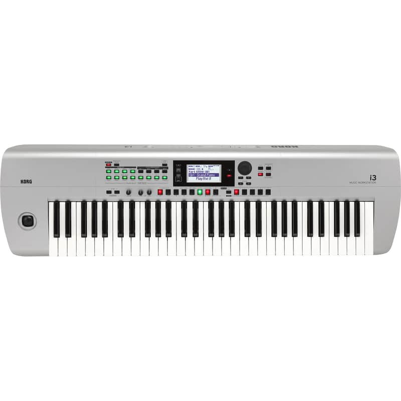 Korg i3 61-Key Arranger Keyboard (Silver) image 1
