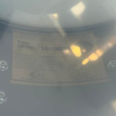 ~BENTLEY'S EXCLUSIVE!~ '1995' DW Collector's Series 6.5x14" Engraved Black Nickel over Brass Snare Drum w/ Gold Hardware (Rm4) image 10