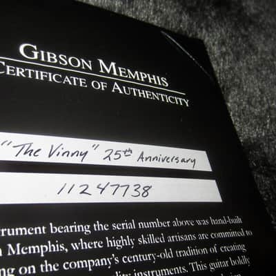 ~2017 Gibson Custom Shop "The Vinny" 25th Anniversary ES-335 Silver Sparkle image 7